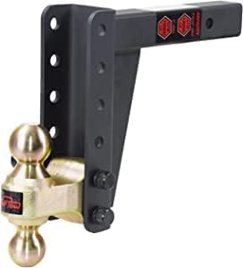 TOPTOW 64352 Adjustable Trailer Tow Hitch Mount with Dual Ball 2" & 2-5/16", 8-1/2" Drop, 2" Receiver Shank, 14,000lbs Capacity…