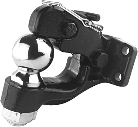 TOPTOW 64185 Pintle Hook with 2-5/16 inch Trailer Hitch Ball Combination, 16,000 lbs. Capacity, Fits for Pintle Mount, Bolt-on, with Fastener Kit…