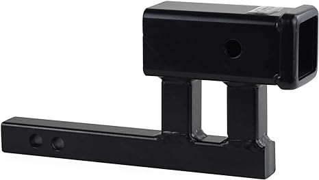 TOPTOW 64125 Trailer Hitch Extender Adapter, 2" Receiver, 4-1/4 inch Rise/Drop, 1-1/4 inch Solid Shank, 8-5/8" Extension